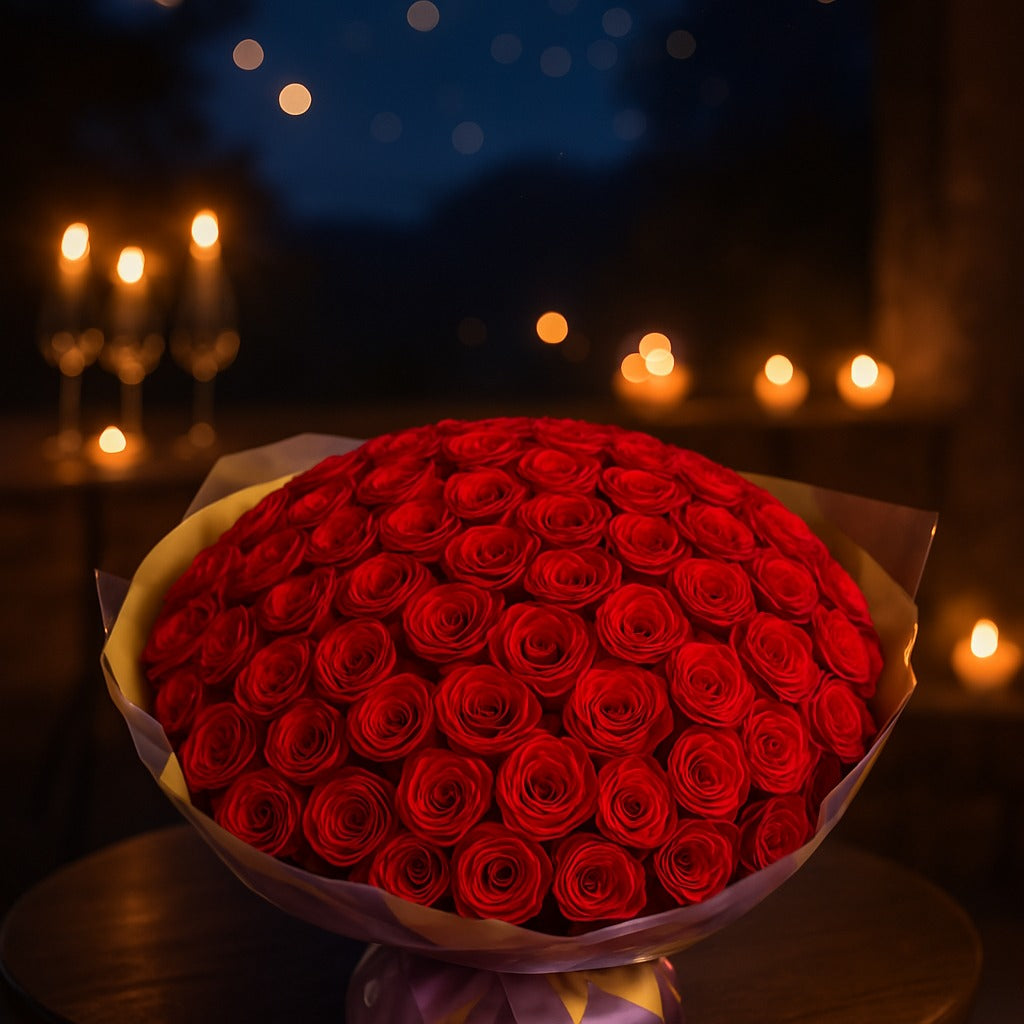 A Love Confession with 108 Roses: Will You Marry Me?