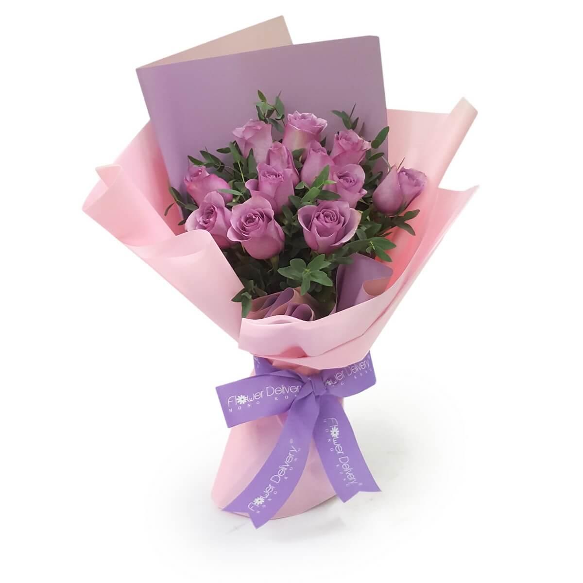 Purple Heart Flower Bouquets