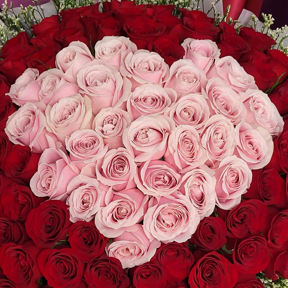 99 Kisses 99 Roses Heart
